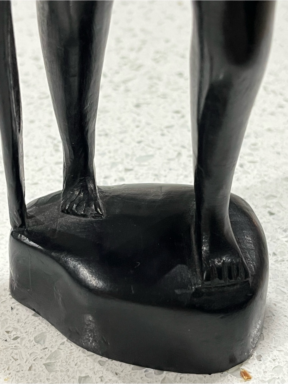 Mid 20th Century Filipino Ebony Hand Carved Wood Carving, Native Hunter/Gatherer - Picture 10 of 13